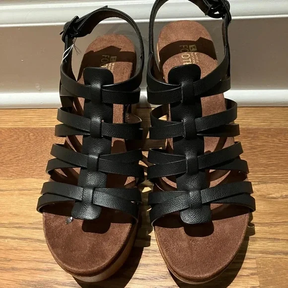 NWT WHITE MOUNTAIN Women's Black Alliance Cage Platform Clog High Heels 9.5 M - Picture 9 of 10